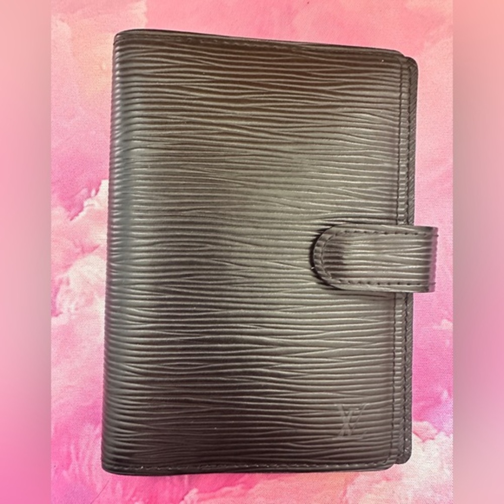 Small Louis Vuitton Epi Agenda Cover (Like-New; Black)